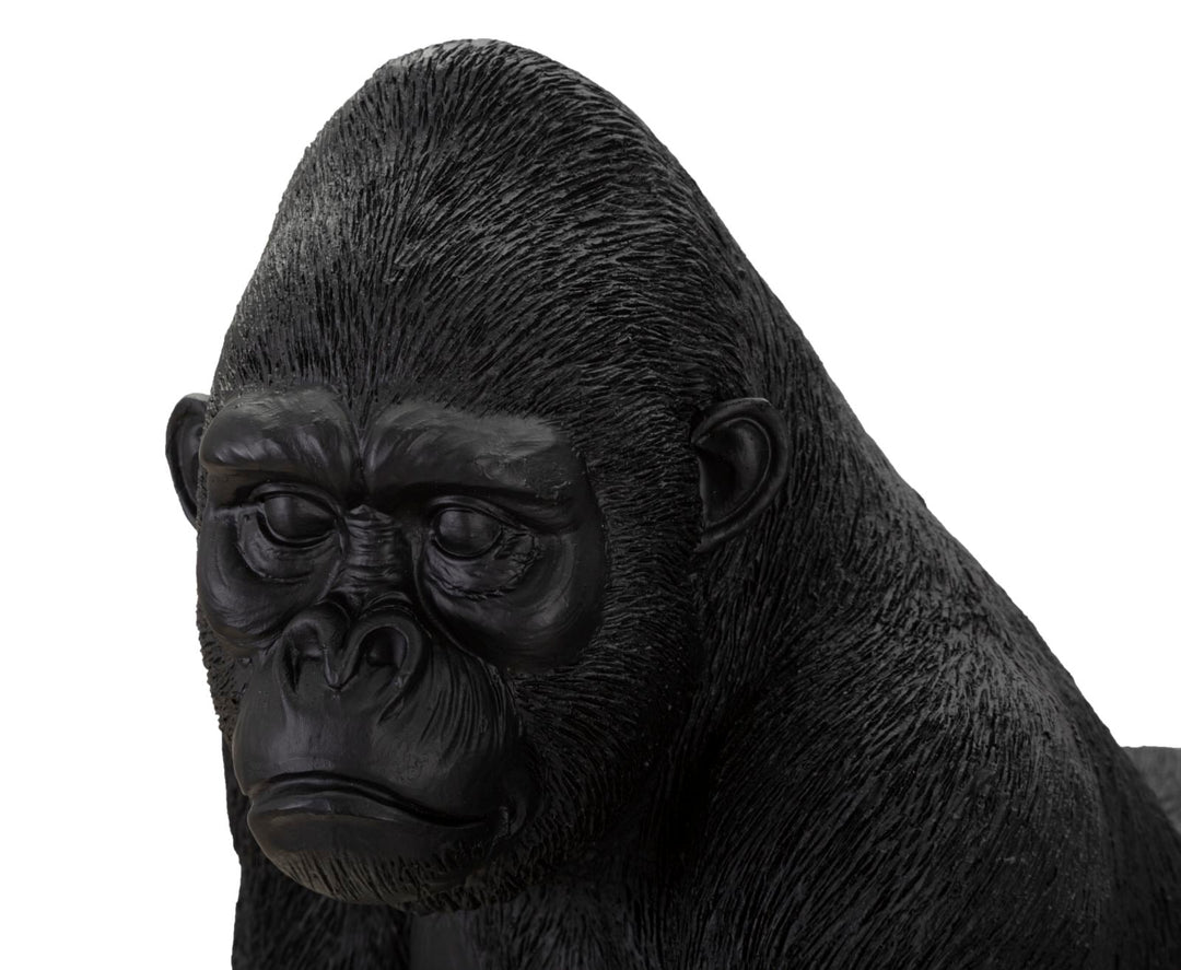 Schwarze Gorillastatue (Moderne Dekoration)