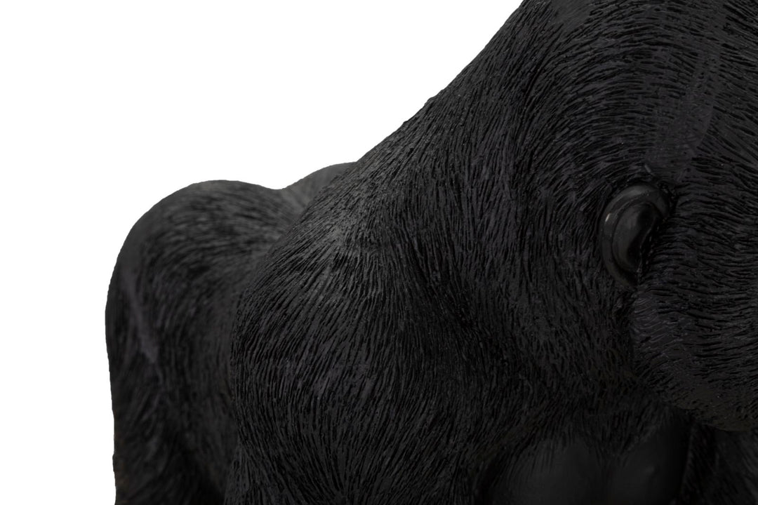 Schwarze Gorillastatue (Moderne Dekoration)