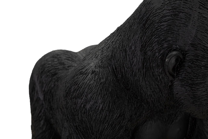 Schwarze Gorillastatue (Moderne Dekoration)