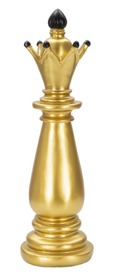 Gold & Schwarz Turm Schachfigur (Moderne Skulptur)