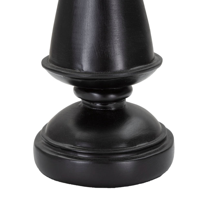 Schwarz & Gold König Schachfigur (Moderne Skulptur)