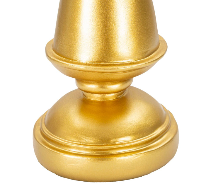 Gold & Schwarz König Schachfigur (Modern Sculpture)