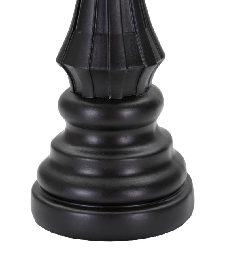 Schwarz & Gold Dame Schachfigur (Moderne Skulptur)