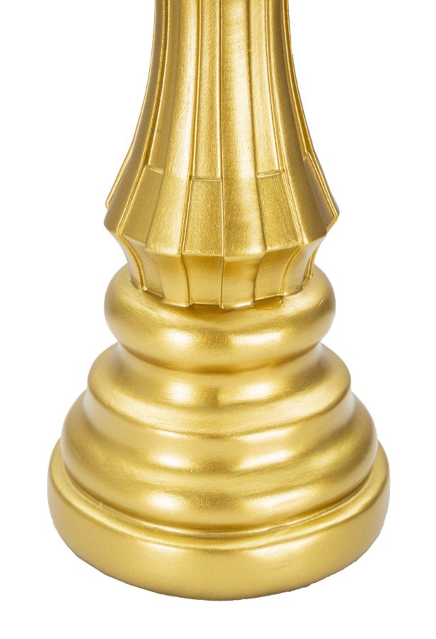 Gold & Schwarz Dame Schachfigur (Moderne Skulptur)