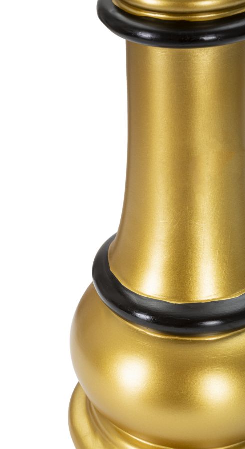 Gold & Schwarz Dame Schachfigur (Moderne Skulptur)