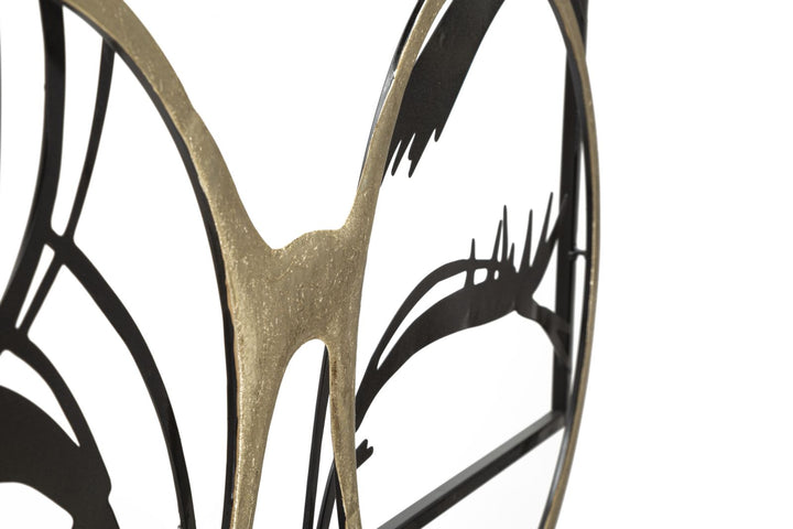 Damenbrille Kieselstein Metall Wanddekoration