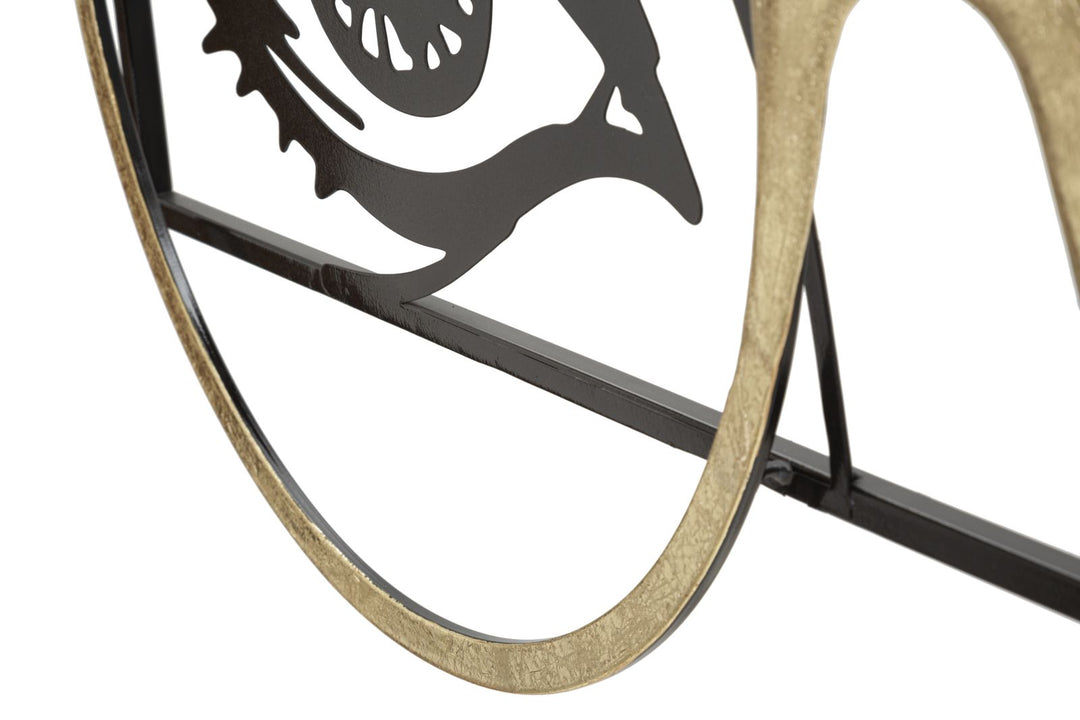 Damenbrille Kieselstein Metall Wanddekoration