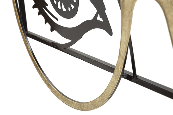 Damenbrille Kieselstein Metall Wanddekoration