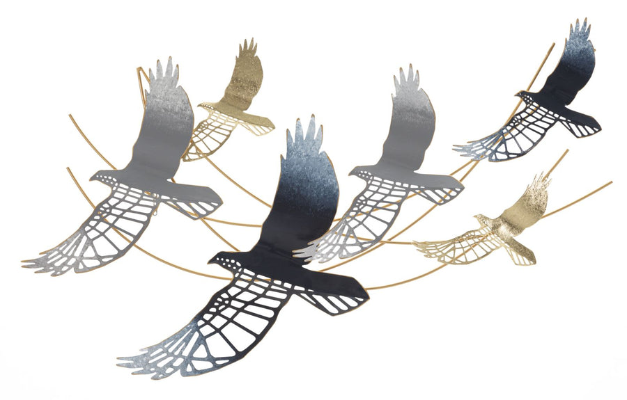 Flying Birds Wanddekoration aus Metall