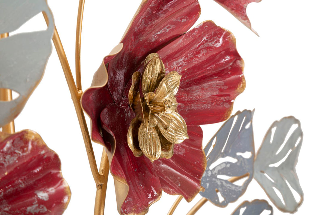 Metall Blume Wanddekoration