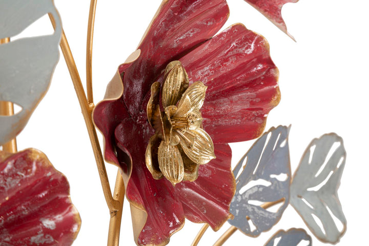 Metall Blume Wanddekoration