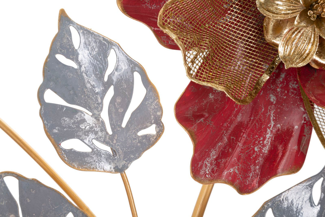 Metall Blume Wanddekoration
