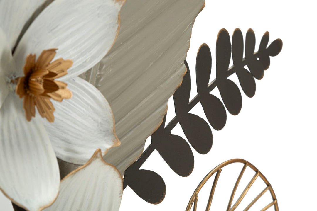 Tropische Blumen und Blattmuster Wanddekoration