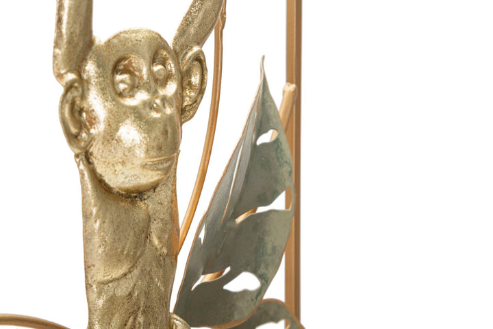Affe im Wald Wanddekoration aus Metall