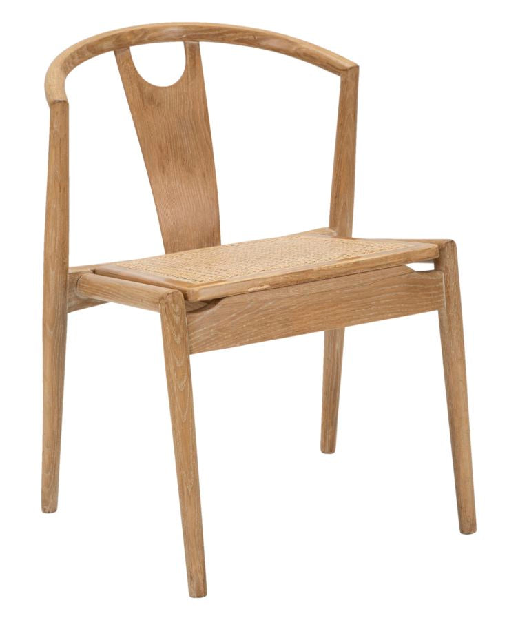 Brauner Holzstuhl im japanischen Stil