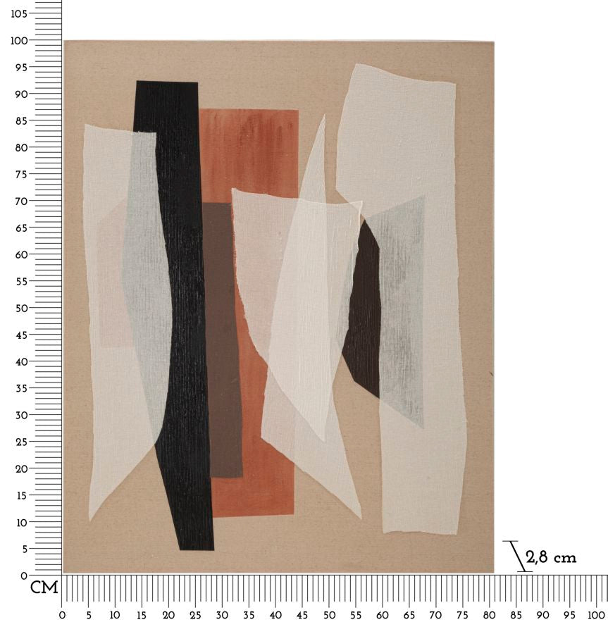 Modernes abstraktes böhmisches geometrisches Wandgemälde