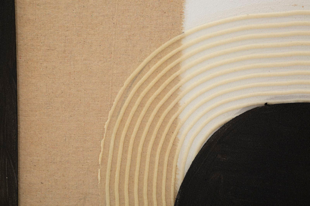 Modernes abstraktes böhmisches geometrisches Wandgemälde