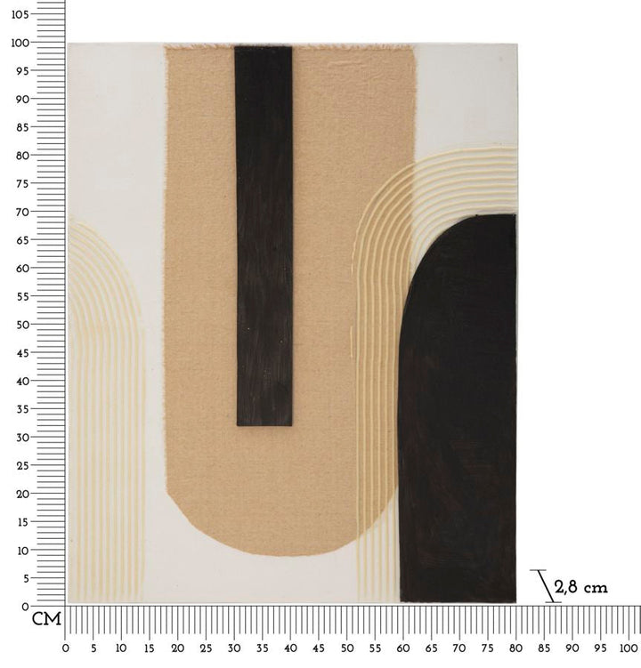 Modernes abstraktes böhmisches geometrisches Wandgemälde