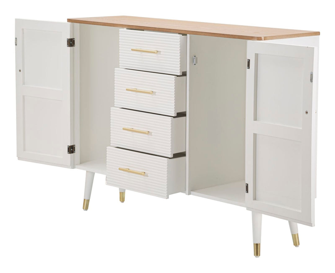 Weiss Holz Schrank Mit Schubladen Matera Aufbewahrung