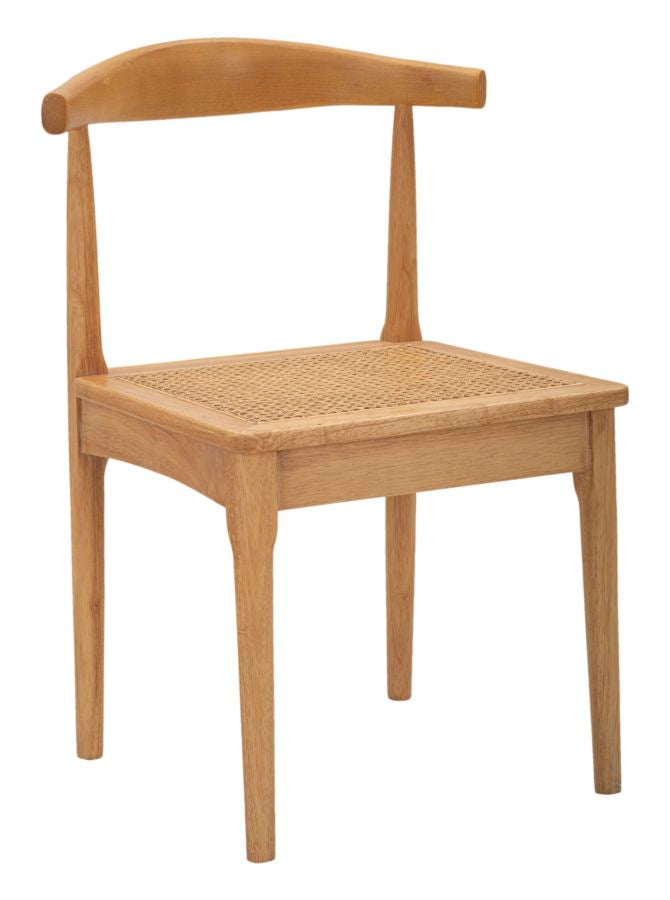 Brauner Holzstuhl im japanischen Stil