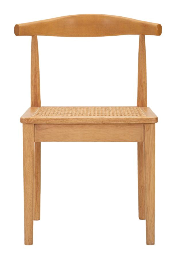 Brauner Holzstuhl im japanischen Stil