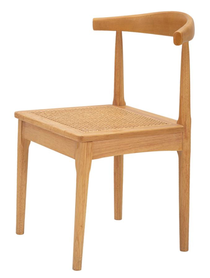 Brauner Holzstuhl im japanischen Stil