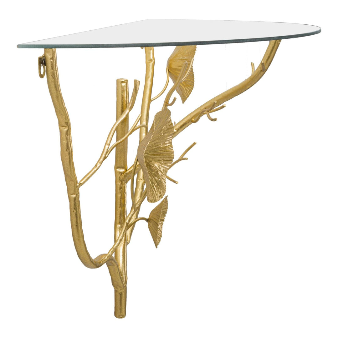 Gold Metall Wand Nachttisch Tisty Schweberegal