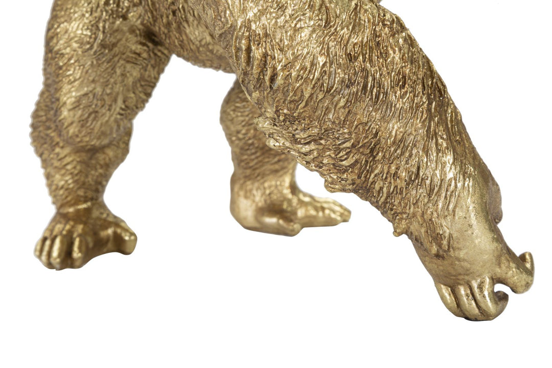 Goldener Gorilla Tischlampe
