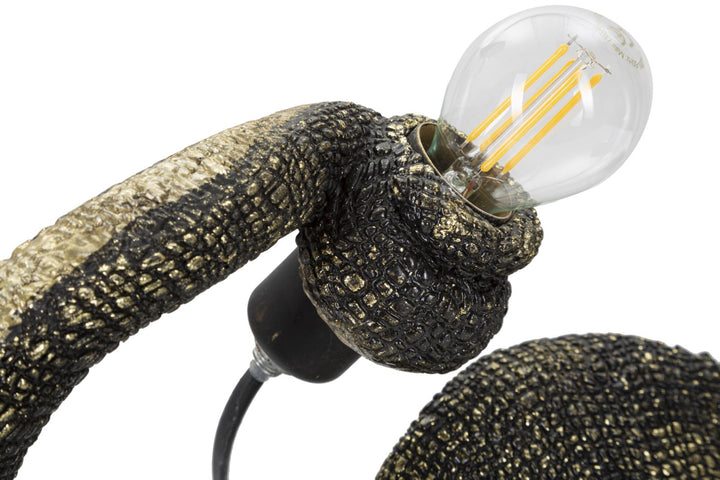 Bronze Chamäleon Tischlampe
