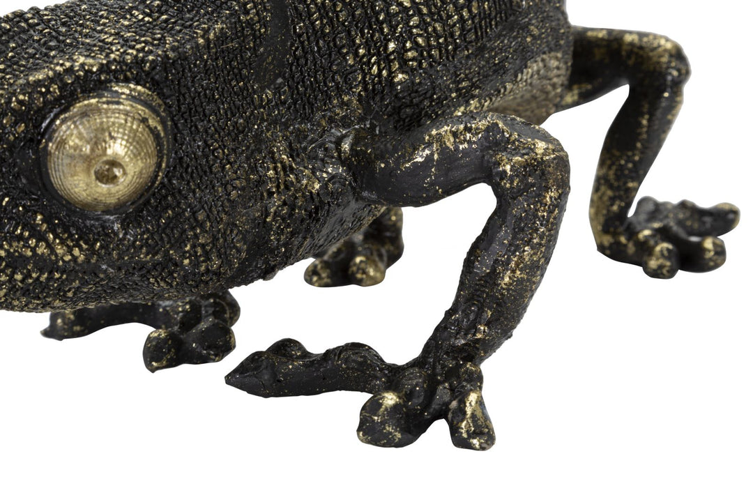 Bronze Chamäleon Tischlampe