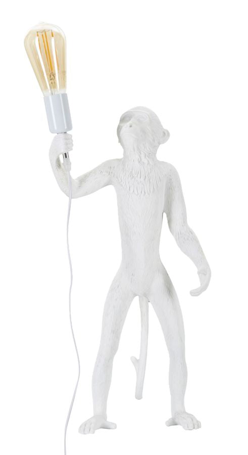 Weißer Affe Tischlampe