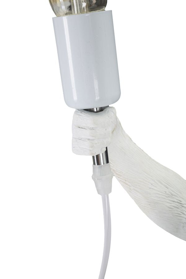 Weißer Affe Tischlampe