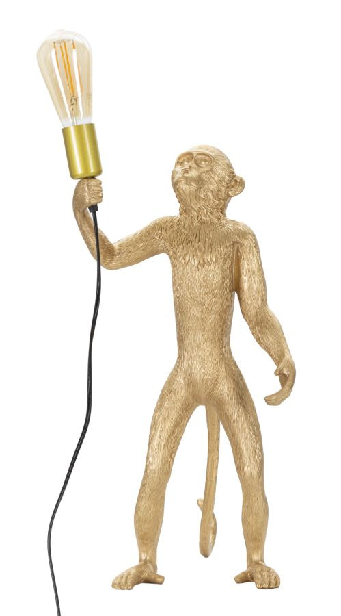 Gold Affe Tischlampe