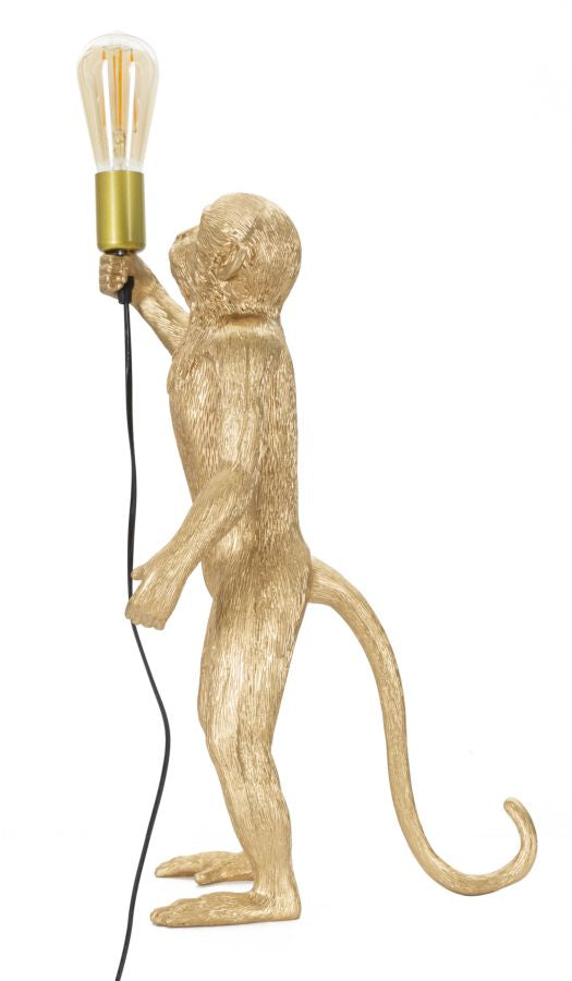 Gold Affe Tischlampe