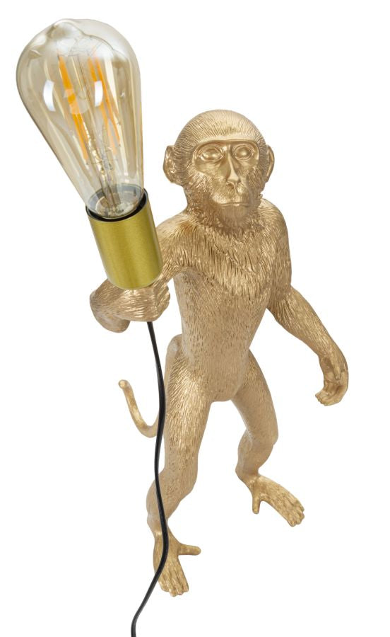 Gold Affe Tischlampe