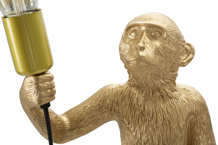 Gold Affe Tischlampe