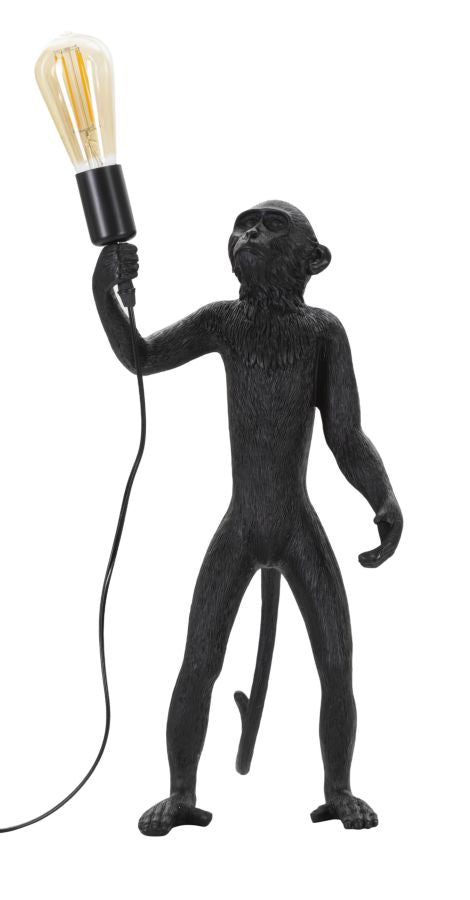 Schwarzer Affe Tischlampe