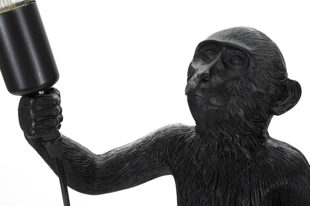 Schwarzer Affe Tischlampe