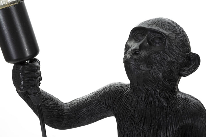 Schwarzer Affe Tischlampe
