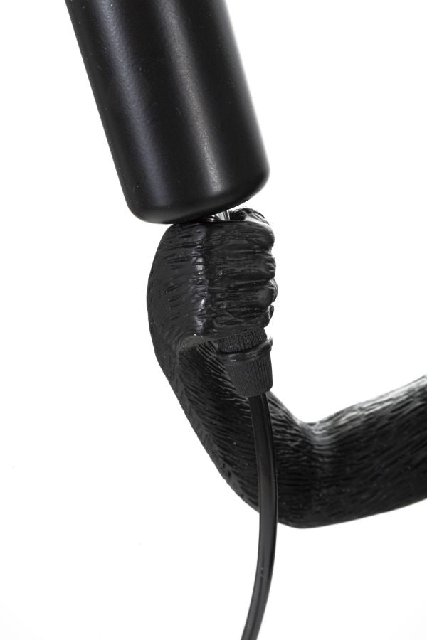 Schwarzer Affe Tischlampe