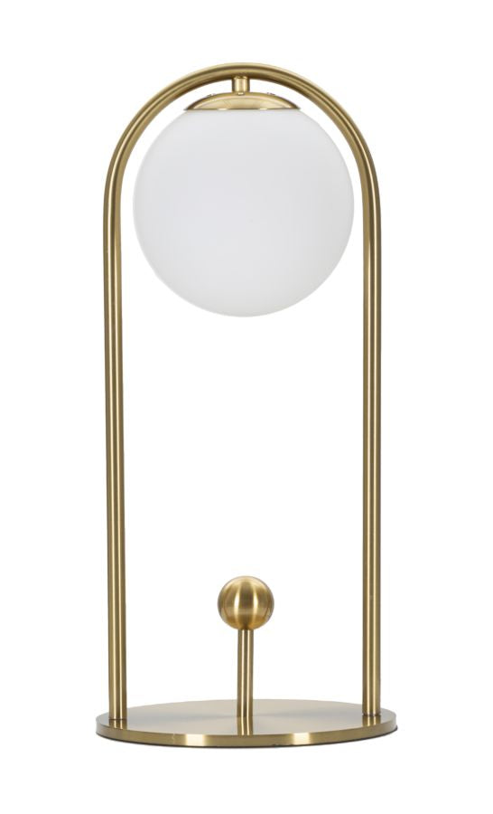 Goldene gewölbte Metall-Tischlampe