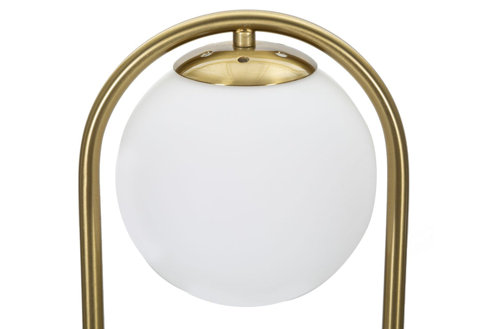Goldene gewölbte Metall-Tischlampe