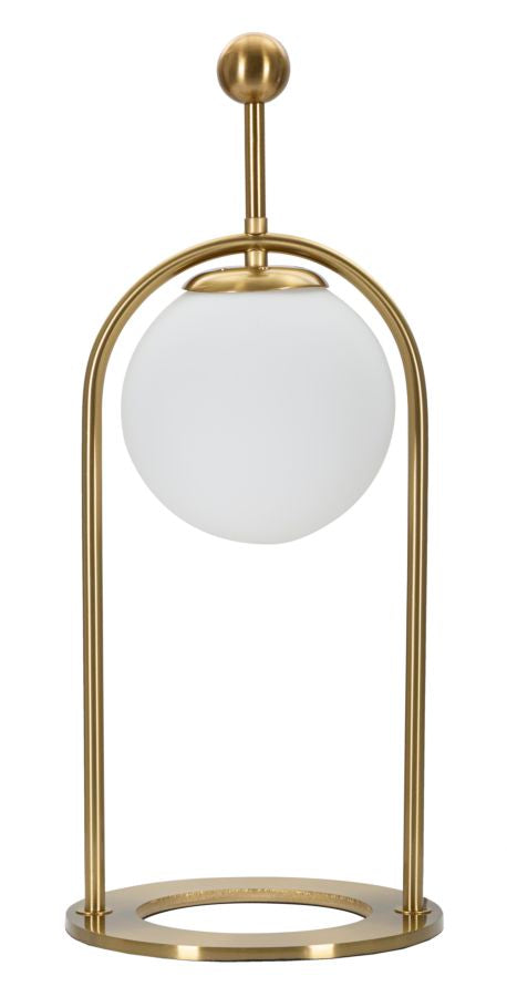 Goldene gewölbte Metall-Tischlampe