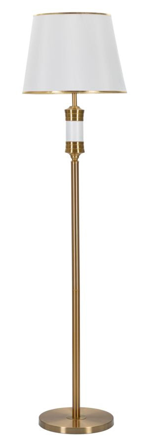 Luxuriöse Stehlampe in Gold und Weiß