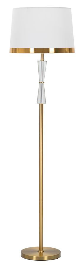 Luxuriöse Stehlampe in Gold und Weiß