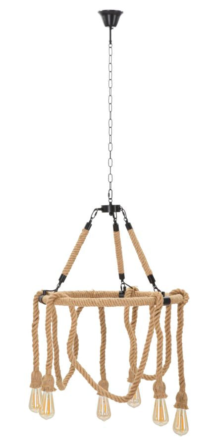 Runde Seil Deckenlampe Metallrahmen Circle Kollektion