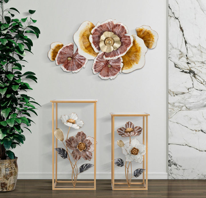 Metall Blume Wanddekoration