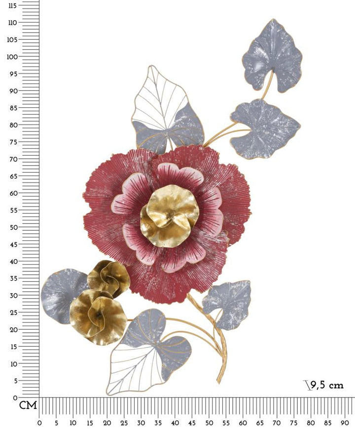 Metall Blume Wanddekoration