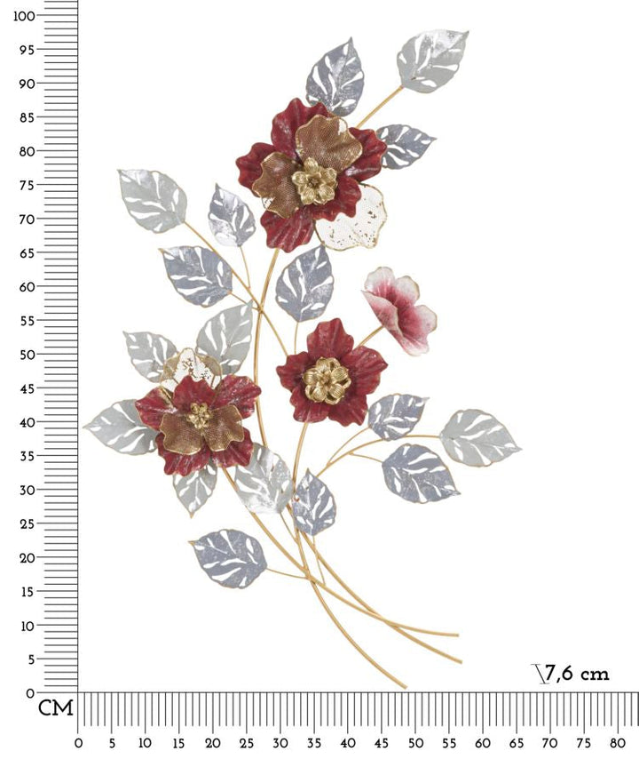 Metall Blume Wanddekoration