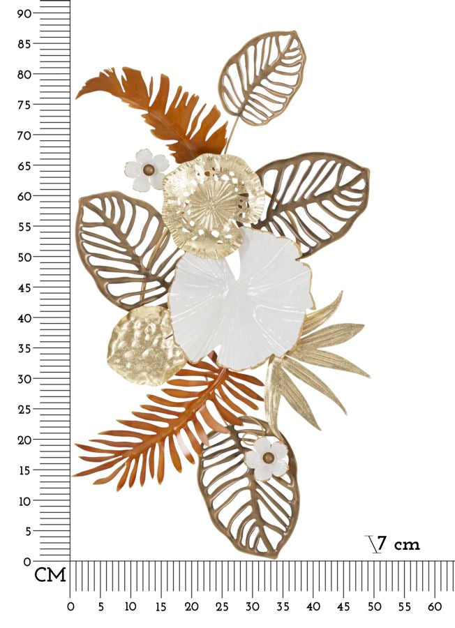 Metall Blume Wanddekoration